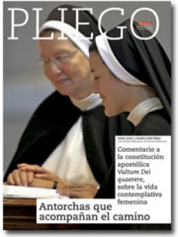 portada Pliego Comentario a la constitución apostólica sobre la vida contemplativa femenina 3008 octubre 2016
