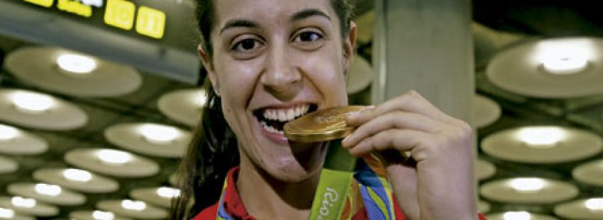 Carolina Marín, jugadora de bádminton, medalla de oro en los Juegos Olímpicos de Río