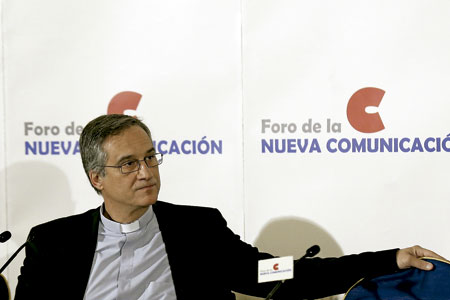 Dario Viganò, prefecto de la Secretaría de Comunicación de la Santa Sede, en España para presentar su libro Fidelidad es cambio