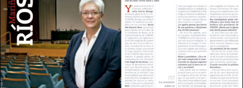 apertura A fondo Vida Nueva Entrevista a Mariña Ríos primera presidenta de CONFER 3013 noviembre 2016