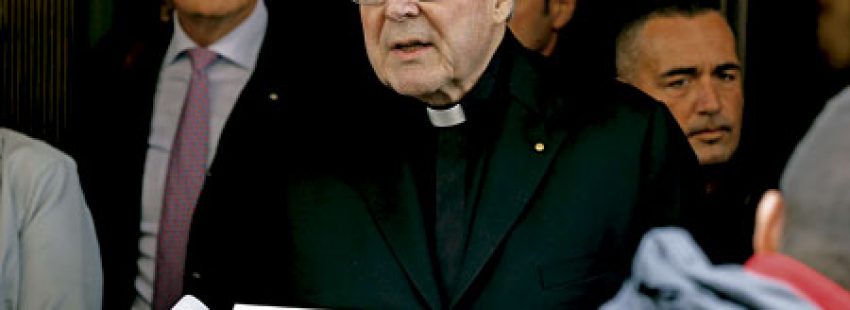cardenal George Pell, antiguo arzobispo de Sydney Australia y actual Prefecto de la Secretaría de Economía de la Santa Sede