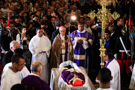 funeral por cardenal Paulo Evaristo Arns, franciscano, arzobispo emérito de Sao Paulo, fallecido a los 95 años 15 diciembre 2016