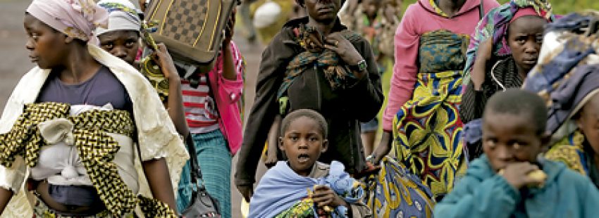 congoleños huyen de la violencia en República Democrática del Congo noviembre 2016