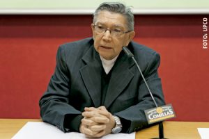 Ubaldo R. Santana, arzobispo de Maracaibo Venezuela charla en la Universidad Pontificia Comillas Madrid enero 2017