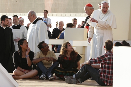 papa Francisco en una celebración Jornada Mundial de la Juventud JMJ Cracovia 2016