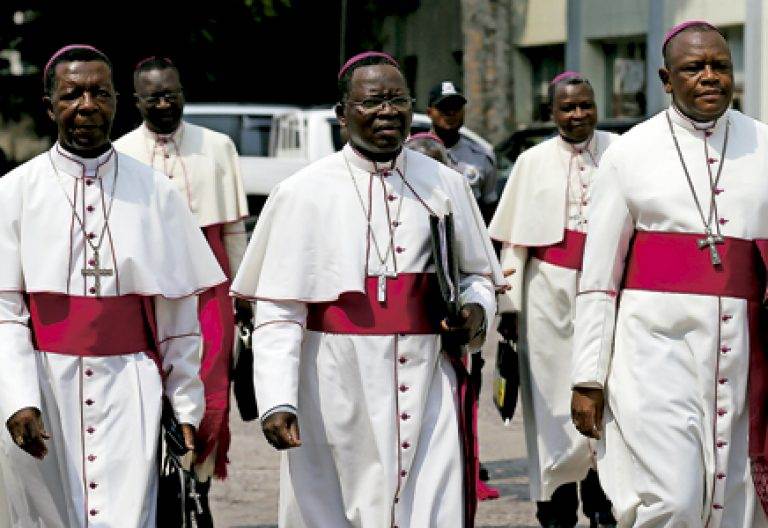 obispos de República Democrática del Congo que participaron en las negociaciones para un acuerdo para que Kabila deje la presidencia