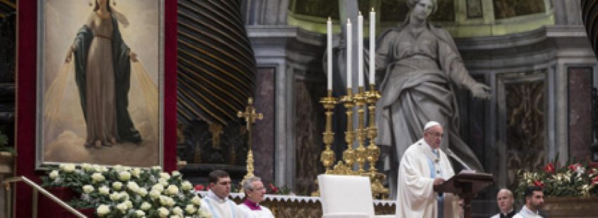 papa Francisco preside misa en la solemnidad de María 1 enero 2017