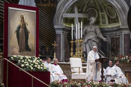 papa Francisco preside misa en la solemnidad de María 1 enero 2017