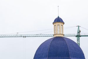 cúpula de una iglesia en construcción