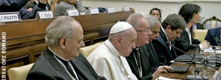 papa Francisco participa en el congreso Vaticano sobre agua febrero 2017