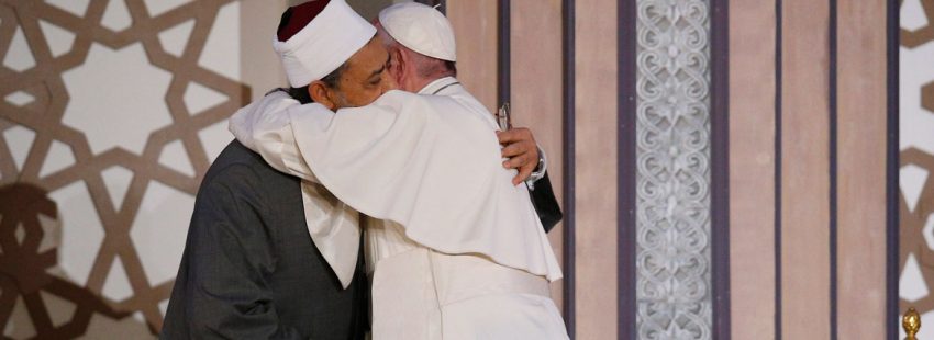 papa Francisco viaje Egipto 28 abril 2017 universidad Al-Azhar con el gran imán Ahmed al Tayyeb