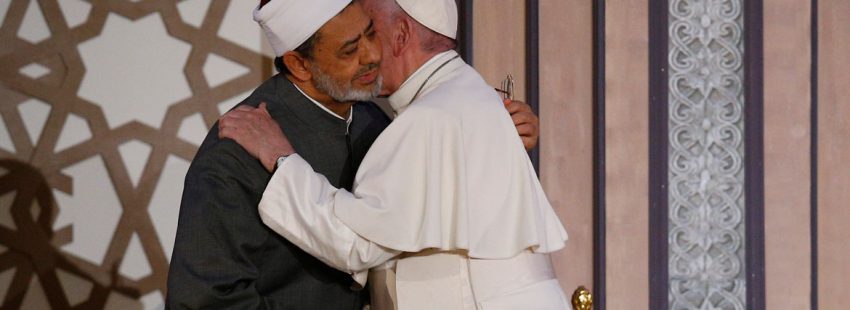 papa Francisco viaje Egipto 28 abril 2017 universidad Al-Azhar con el gran imán Ahmed al Tayyeb
