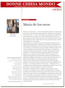 portada Donne Chiesa Mondo n 25 María y los otros suplemento VN 3037 mayo 2017