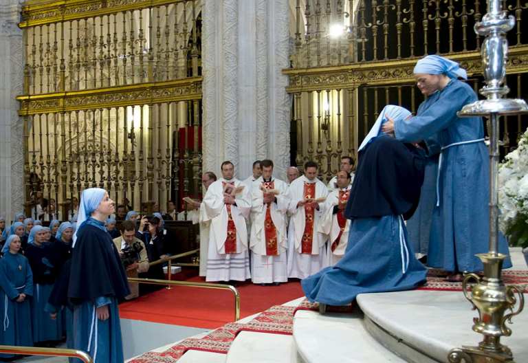 Religiosas de Iesu Communio, en una foto de archivo se intalan en Valencia 10 de junio de 2017