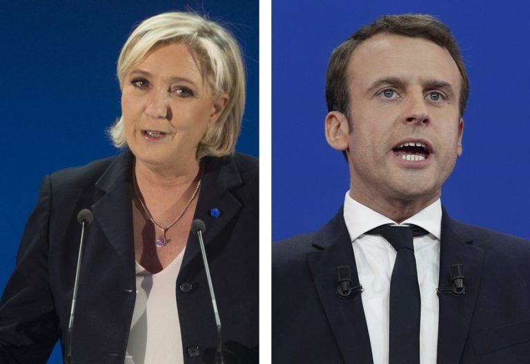 Marine Le Pen y Emmanuel Macron candidatos elecciones Francia 2017