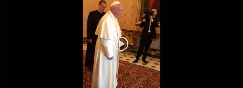 papa Francisco vídeo baila canción tradicional judíos hasídicos audiencia mayo 2017