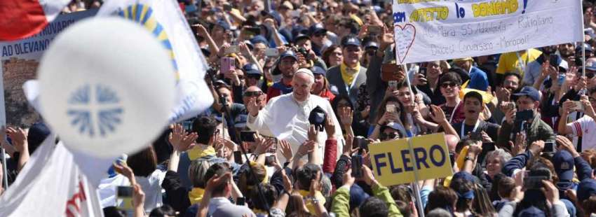 Papa Francisco en una audiencia general