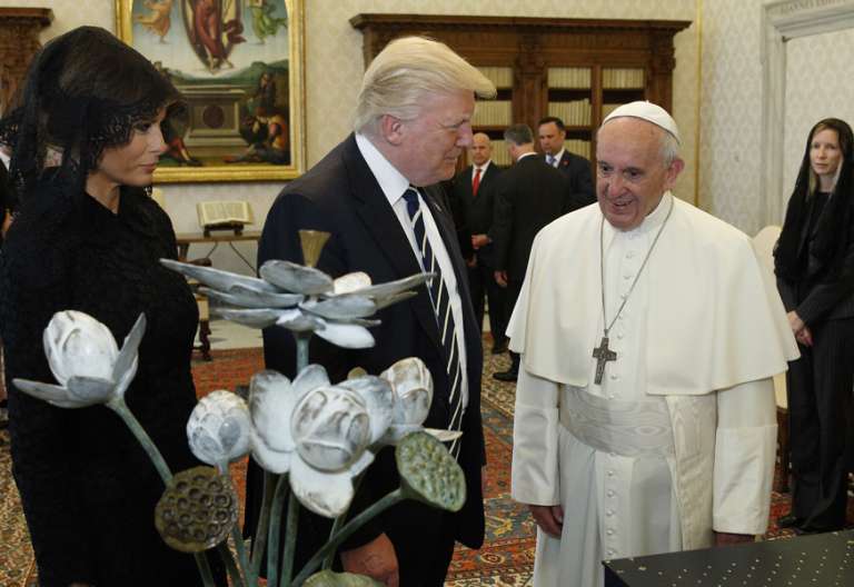 papa Francisco Donald Trump presidente Estados Unidos encuentro en el Vaticano primera visita 24 mayo 2017