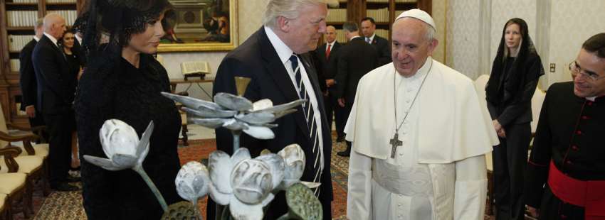 papa Francisco Donald Trump presidente Estados Unidos encuentro en el Vaticano primera visita 24