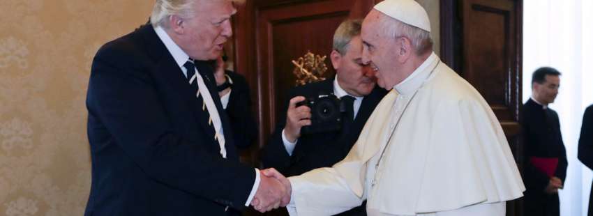 papa Francisco Donald Trump presidente Estados Unidos encuentro en el Vaticano primera visita 24