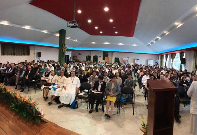 Participantes del I Encuentro Interamericano de Pastoral Educativa en Quito/CIEC