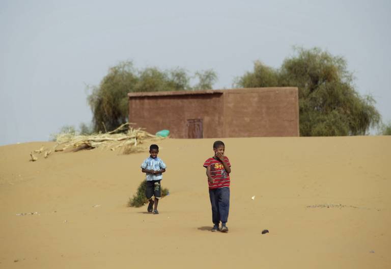 Desierto del Sahel, en Mauritania