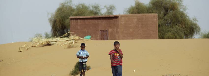 Desierto del Sahel, en Mauritania