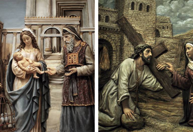 imaginería religiosa dos obras del taller de Arteaznarez