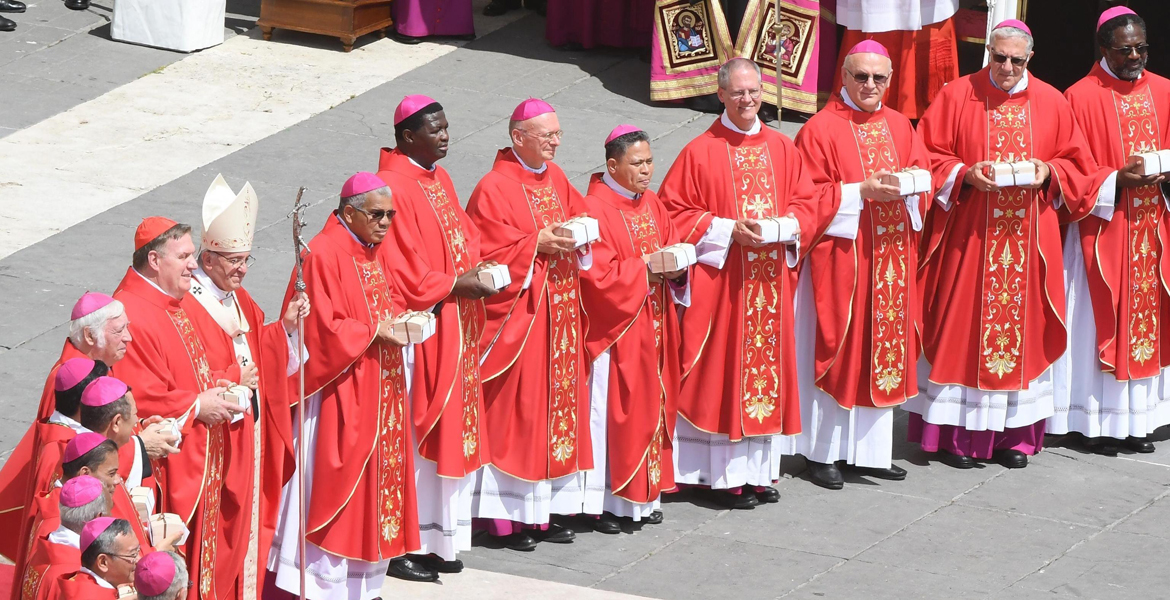 papa Francisco oficia misa 29 de junio 2017 con nuevos cardenales y arzobispos metropolitanos