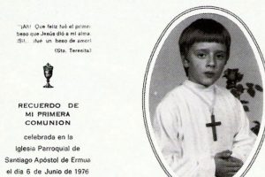 Recuerdo de Primera Comunión de Miguel Ángel Blanco ETA