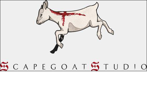 Scapegoat Studio logotipo del estudio de Jonathan Mayer, artista luterano