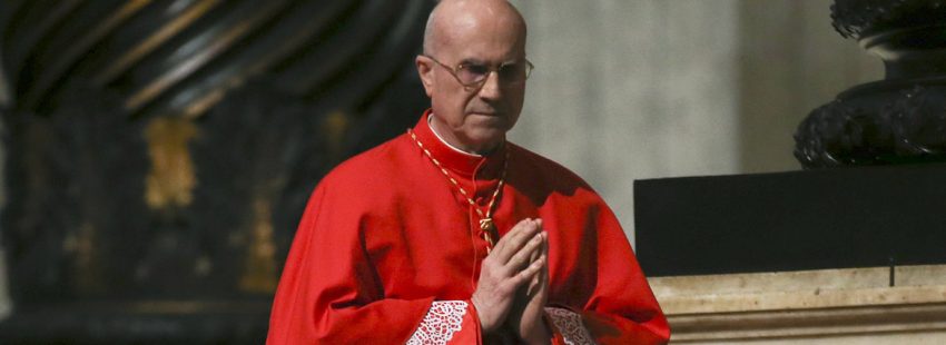cardenal Tarcisio Bertone, exsecretario de Estado vaticano