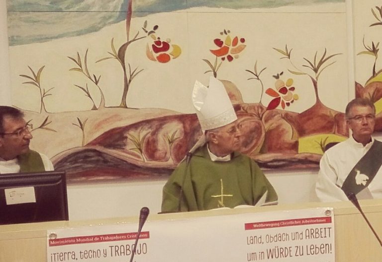 El cardenal Ricardo Blázquez en la Asamblea del Movimiento Mundial de Trabajadores Cristianos