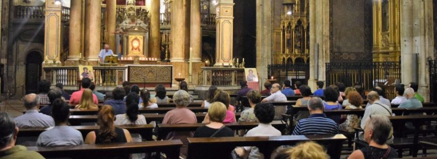 Vigilia de oración en la basílica de San Just de Barcelona convocada por Sant'Egidio tras