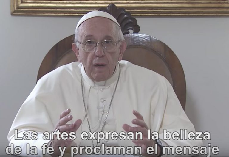 El Papa pide en su vídeo mensual rezar por los artistas agosto 2017
