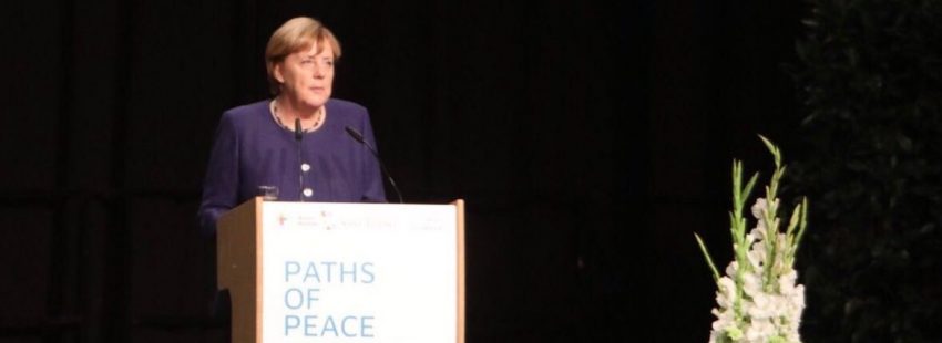 Angela Merkel, en la apertur del encuentro por la paz de SantEgidio 2017/SE