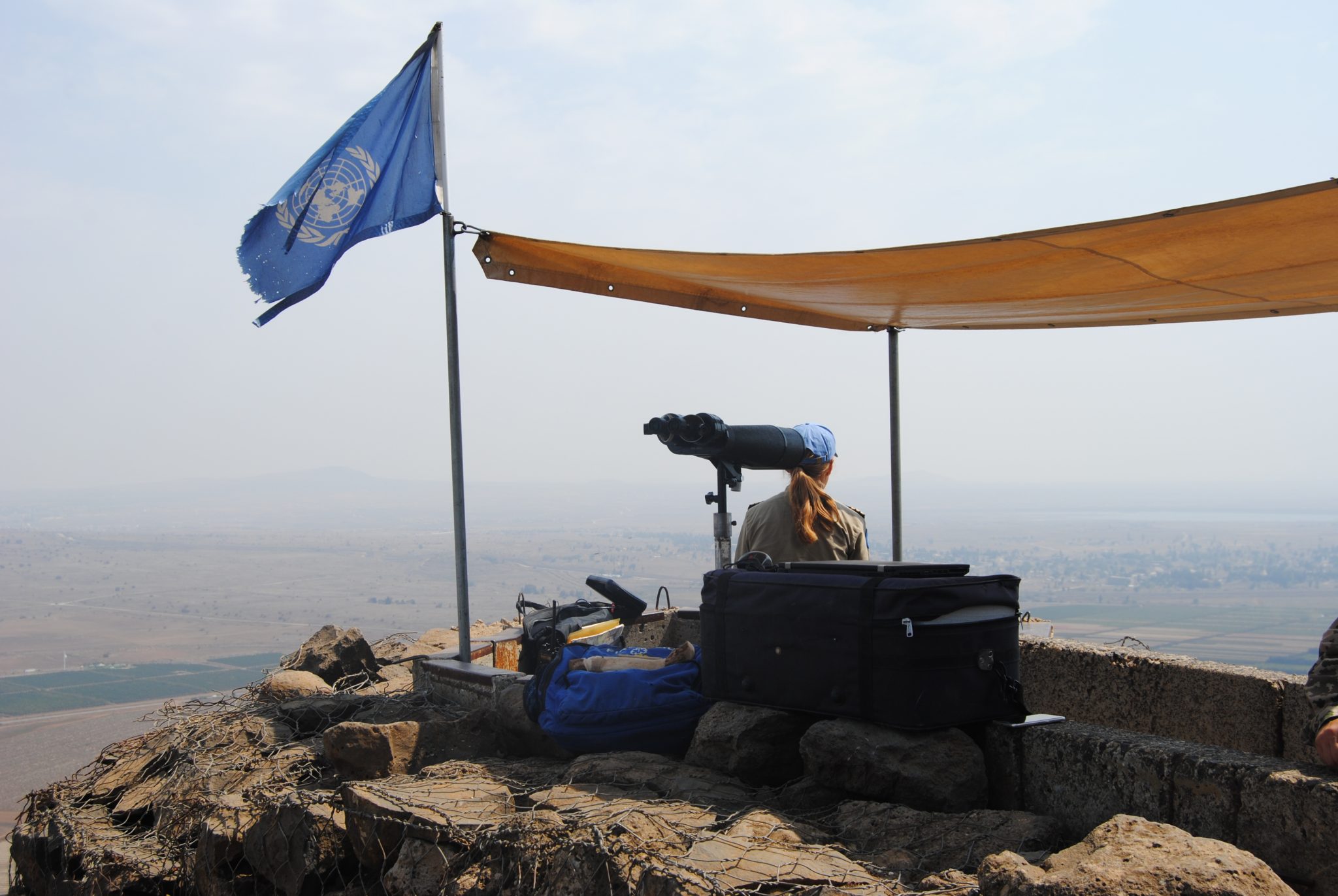 El Punto de Observación de la ONU en los Altos del Golán, a tan solo 60 kilómetros de Damasco