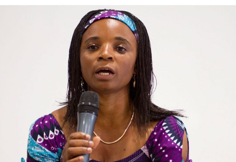 Hombeline, desplazada en Congo