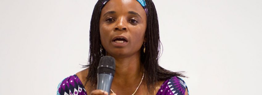 Hombeline, desplazada en Congo