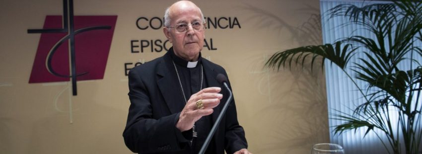 Ricardo Blázquez, en la comparecencia ante los medios ante el referéndum del 1-O en Cataluña/EFE