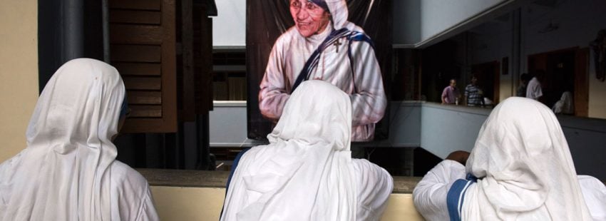 misioneras de la Caridad en Calcuta durante la canonización de Madre Teresa 5 septiembre 2016