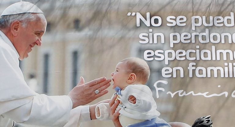 cartel con el papa Francisco viaje Colombia 6-10 septiembre 2017