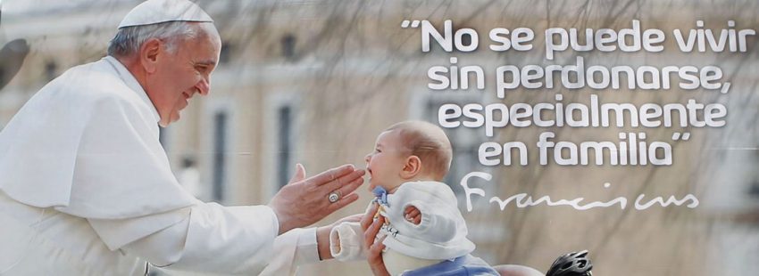 cartel con el papa Francisco viaje Colombia 6-10 septiembre 2017