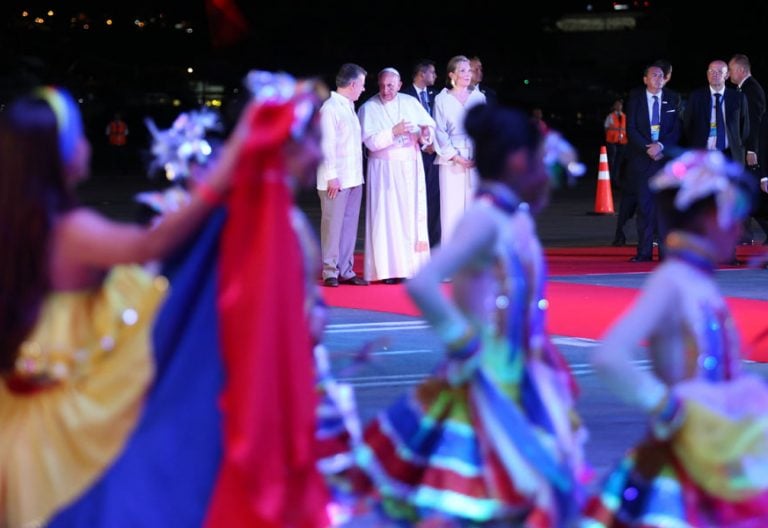 papa Francisco viaje Colombia despedida avión 10 septiembre 2017
