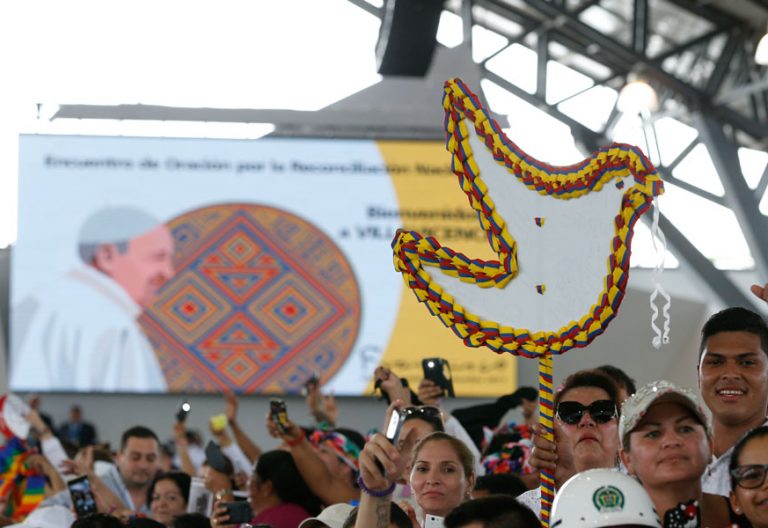 papa Francisco viaje a Colombia Gran encuentro de oración por la reconciliación nacional Villavicencio 8 septiembre 2017
