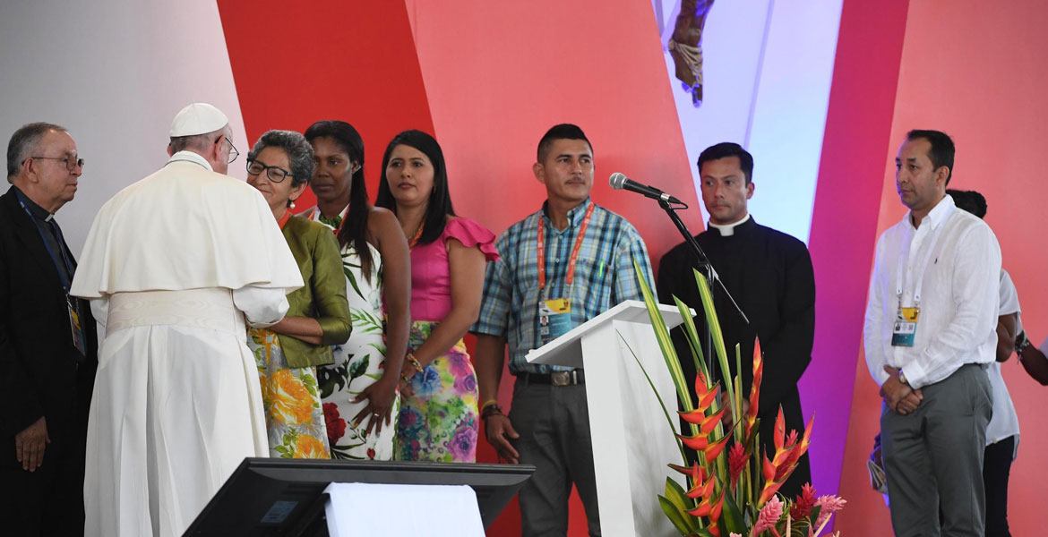 papa Francisco viaje a Colombia Gran encuentro de oración por la reconciliación nacional Villavicencio 8 septiembre 2017