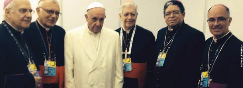 Encuentro de Francisco con los obispos venezolanos en Colombia