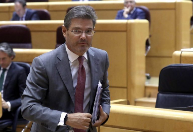 El ministro de Justicia, Rafael Catalá, en el Senado/EFE