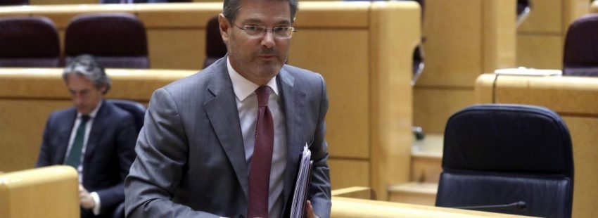 El ministro de Justicia, Rafael Catalá, en el Senado/EFE