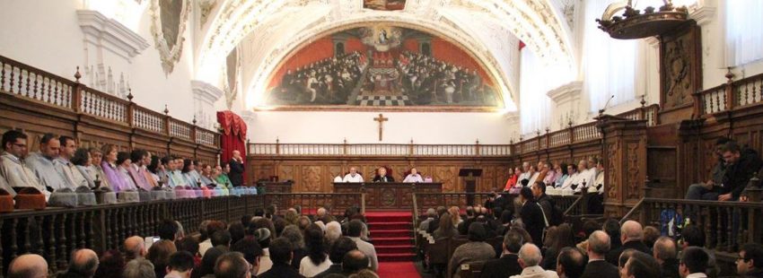 Universidad Pontificia de Salamanca UPSA acto en el Aula Magna
